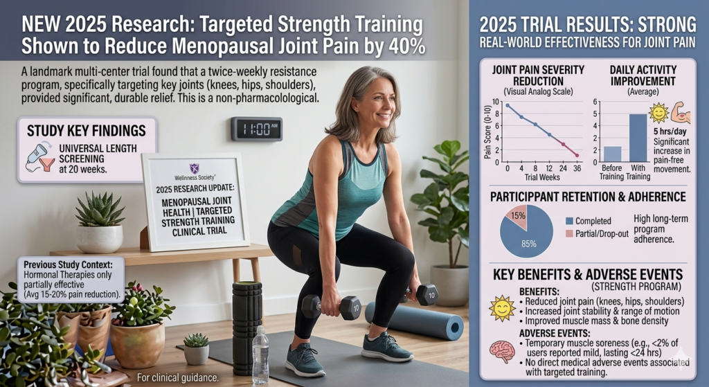 2025 Research: Targeted Strength Training Shown to Reduce Menopausal Joint Pain by 40% gemini generated image eob0k4eob0k4eob0